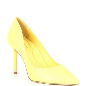 Antonio Melani Kara Yellow Pointed Toe Pumps Size 9